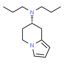 ChemSpider 2D Image | (7S)-N,N-Dipropyl-5,6,7,8-tetrahydro-7-indolizinamine | C14H24N2