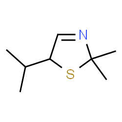 ChemSpider 2D Image | 5-Isopropyl-2,2-dimethyl-2,5-dihydro-1,3-thiazole | C8H15NS