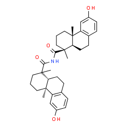 ChemSpider 2D Image | 12-Hydroxy-N-(12-hydroxy-15-oxopodocarpa-8,11,13-trien-15-yl)podocarpa-8,11,13-trien-16-amide | C34H43NO4
