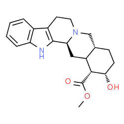 ChemSpider 2D Image | Methyl (15xi,16alpha,17alpha)-17-hydroxyyohimban-16-carboxylate | C21H26N2O3