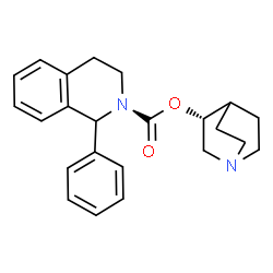 ChemSpider 2D Image | (3R)-1-Azabicyclo[2.2.2]oct-3-yl 1-phenyl-3,4-dihydro-2(1H)-isoquinolinecarboxylate | C23H26N2O2