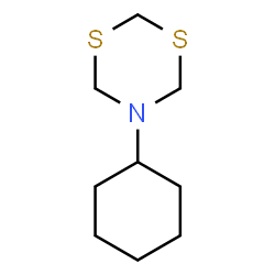 ChemSpider 2D Image | 5-Cyclohexyl-1,3,5-dithiazinane | C9H17NS2