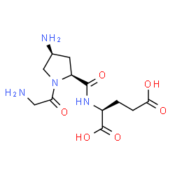 ChemSpider 2D Image | Glycyl-(4S)-4-amino-L-prolyl-L-glutamic acid | C12H20N4O6