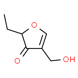 ChemSpider 2D Image | 2-Ethyl-4-(hydroxymethyl)-3(2H)-furanone | C7H10O3