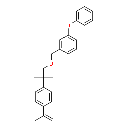 ChemSpider 2D Image | 1-{[2-(4-Isopropenylphenyl)-2-methylpropoxy]methyl}-3-phenoxybenzene | C26H28O2