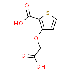 ChemSpider 2D Image | 3-(Carboxymethoxy)-2-thiophenecarboxylic acid | C7H6O5S