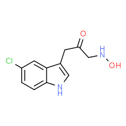 ChemSpider 2D Image | 1-(5-Chloro-1H-indol-3-yl)-3-(hydroxyamino)acetone | C11H11ClN2O2