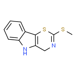 ChemSpider 2D Image | 2-(Methylsulfanyl)-4,5-dihydro[1,3]thiazino[5,6-b]indole | C11H10N2S2