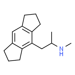 ChemSpider 2D Image | 1-(1,2,3,5,6,7-Hexahydro-s-indacen-4-yl)-N-methyl-2-propanamine | C16H23N