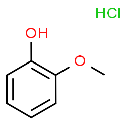 ChemSpider 2D Image | 2-Methoxyphenol hydrochloride (1:1) | C7H9ClO2