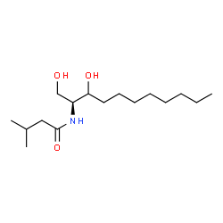 ChemSpider 2D Image | N-[(2S)-1,3-Dihydroxy-2-undecanyl]-3-methylbutanamide | C16H33NO3