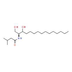 ChemSpider 2D Image | N-[(2S)-1,3-Dihydroxy-2-pentadecanyl]-3-methylbutanamide | C20H41NO3