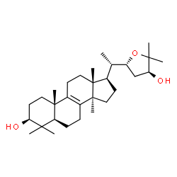 ChemSpider 2D Image | (3beta,22R,24S)-22,25-Epoxylanost-8-ene-3,24-diol | C30H50O3