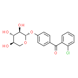 ChemSpider 2D Image | 4-(2-Chlorobenzoyl)phenyl beta-D-xylopyranoside | C18H17ClO6