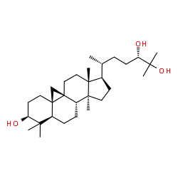 ChemSpider 2D Image | (3beta,9beta,24S)-9,19-Cyclolanostane-3,24,25-triol | C30H52O3