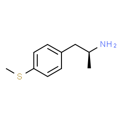 ChemSpider 2D Image | (2S)-1-[4-(Methylsulfanyl)phenyl]-2-propanamine | C10H15NS