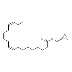 ChemSpider 2D Image | 2-Oxiranylmethyl (9Z,12Z,15Z)-9,12,15-octadecatrienoate | C21H34O3