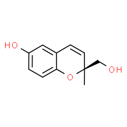 ChemSpider 2D Image | (2S)-2-(Hydroxymethyl)-2-methyl-2H-chromen-6-ol | C11H12O3