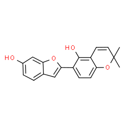 ChemSpider 2D Image | Glabrocoumarone B | C19H16O4
