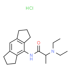 ChemSpider 2D Image | N~2~,N~2~-Diethyl-N-(1,2,3,5,6,7-hexahydro-s-indacen-4-yl)alaninamide hydrochloride (1:1) | C19H29ClN2O