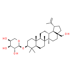 ChemSpider 2D Image | (3beta)-28-Hydroxylup-20(29)-en-3-yl alpha-L-arabinopyranoside | C35H58O6