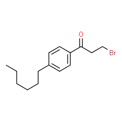 ChemSpider 2D Image | 3-Bromo-1-(4-hexylphenyl)-1-propanone | C15H21BrO