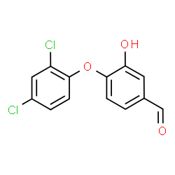 ChemSpider 2D Image | 4-(2,4-Dichlorophenoxy)-3-hydroxybenzaldehyde | C13H8Cl2O3
