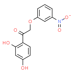 ChemSpider 2D Image | 1-(2,4-Dihydroxyphenyl)-2-(3-nitrophenoxy)ethanone | C14H11NO6
