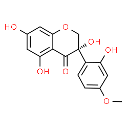 ChemSpider 2D Image | (3S)-3,5,7-Trihydroxy-3-(2-hydroxy-4-methoxyphenyl)-2,3-dihydro-4H-chromen-4-one | C16H14O7