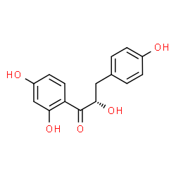 ChemSpider 2D Image | (2S)-1-(2,4-Dihydroxyphenyl)-2-hydroxy-3-(4-hydroxyphenyl)-1-propanone | C15H14O5