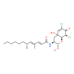ChemSpider 2D Image | Dankastatin A | C24H35Cl2NO5