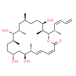 ChemSpider 2D Image | (3Z,5E,7R,8S,10R,13S,14S,15S,17S,20R,21S,22S)-22-[(2S,3Z)-3,5-Hexadien-2-yl]-8,10,14,20-tetrahydroxy-7,13,15,17,21-pentamethyloxacyclodocosa-3,5-dien-2-one | C32H54O6