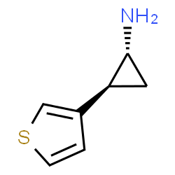 ChemSpider 2D Image | (1R,2S)-2-(3-Thienyl)cyclopropanamine | C7H9NS