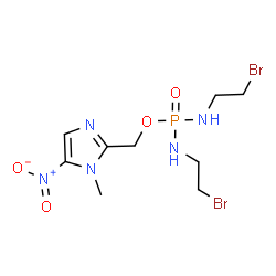 ChemSpider 2D Image | (1-Methyl-5-nitro-1H-imidazol-2-yl)methyl N,N'-bis(2-bromoethyl)phosphorodiamidate | C9H16Br2N5O4P