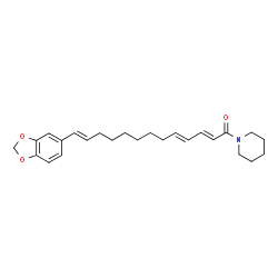 ChemSpider 2D Image | (2E,4E,12E)-13-(1,3-Benzodioxol-5-yl)-1-(1-piperidinyl)-2,4,12-tridecatrien-1-one | C25H33NO3