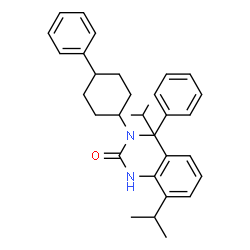 ChemSpider 2D Image | 1-Benzyl-3-(2,6-diisopropylphenyl)-1-(4-phenylcyclohexyl)urea | C32H40N2O