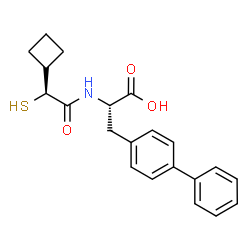 ChemSpider 2D Image | (2S)-3-(4-Biphenylyl)-2-{[(2S)-2-cyclobutyl-2-sulfanylacetyl]amino}propanoic acid | C21H23NO3S