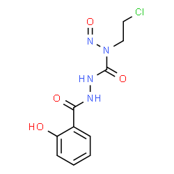 ChemSpider 2D Image | N-(2-Chloroethyl)-2-(2-hydroxybenzoyl)-N-nitrosohydrazinecarboxamide | C10H11ClN4O4