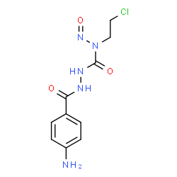 ChemSpider 2D Image | 2-(4-Aminobenzoyl)-N-(2-chloroethyl)-N-nitrosohydrazinecarboxamide | C10H12ClN5O3