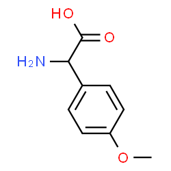 ChemSpider 2D Image | Amino(4-methoxyphenyl)acetic acid | C9H11NO3