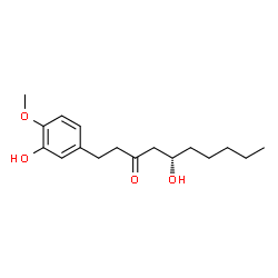 ChemSpider 2D Image | (5S)-5-Hydroxy-1-(3-hydroxy-4-methoxyphenyl)-3-decanone | C17H26O4