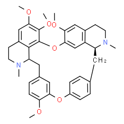 ChemSpider 2D Image | (1xi)-6,6',7,12-Tetramethoxy-2,2'-dimethylberbaman | C38H42N2O6