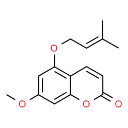 ChemSpider 2D Image | 5-Isopentenyloxy-7-methoxycoumarin | C15H16O4