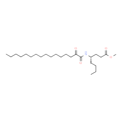 ChemSpider 2D Image | Methyl (4S)-4-[(2-oxohexadecanoyl)amino]octanoate | C25H47NO4