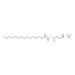ChemSpider 2D Image | 2-Methyl-2-propanyl (4S)-4-[(2-oxohexadecanoyl)amino]pentanoate | C25H47NO4