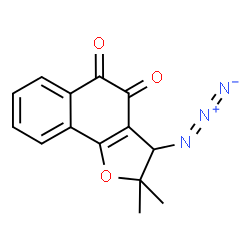 ChemSpider 2D Image | 3-Azido-2,2-dimethyl-2,3-dihydronaphtho[1,2-b]furan-4,5-dione | C14H11N3O3