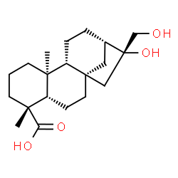 ChemSpider 2D Image | 16Î²,17-Dihydroxy-ent-kauran-19-oic acid | C20H32O4
