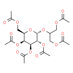 ChemSpider 2D Image | 2-[(2,3,4,6-Tetra-O-acetyl-alpha-D-galactopyranosyl)oxy]-1,3-propanediyl diacetate | C21H30O14