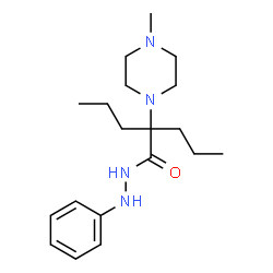 ChemSpider 2D Image | 2-(4-Methyl-1-piperazinyl)-N'-phenyl-2-propylpentanehydrazide | C19H32N4O