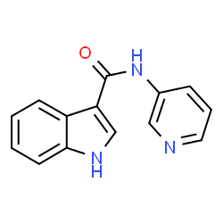 ChemSpider 2D Image | N-(3-Pyridinyl)-1H-indole-3-carboxamide | C14H11N3O
